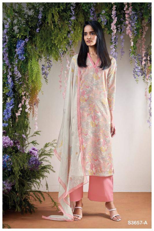 Ganga thalira 3657 Dress material suppliers in Kolkata
