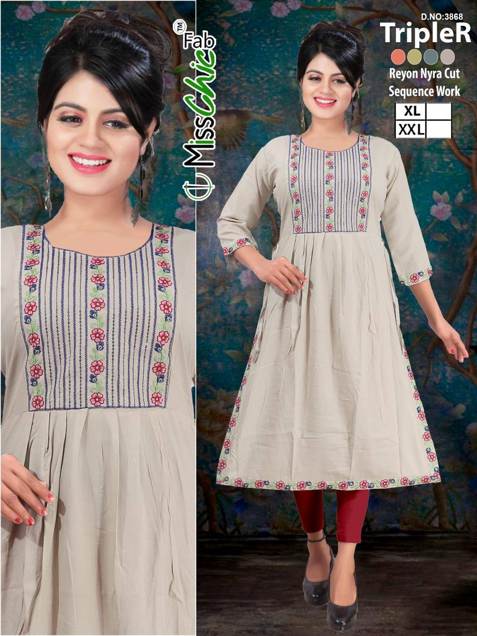 TripleR rayon indian kurtis sydney