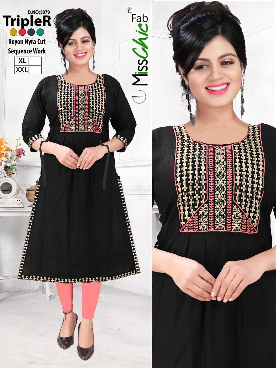TripleR rayon indian kurtis sydney