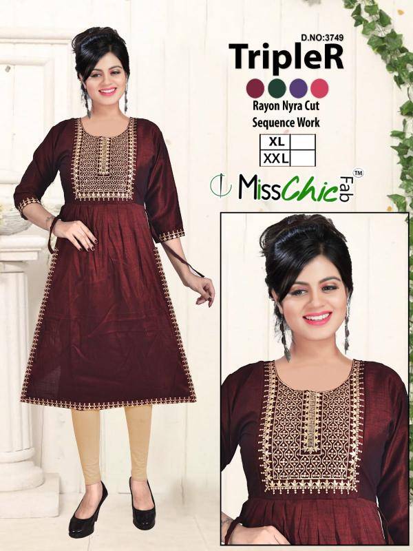 TripleR rayon indian kurtis sydney