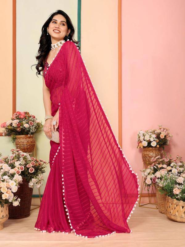 GC soft georgette silk Surat saree suppliers