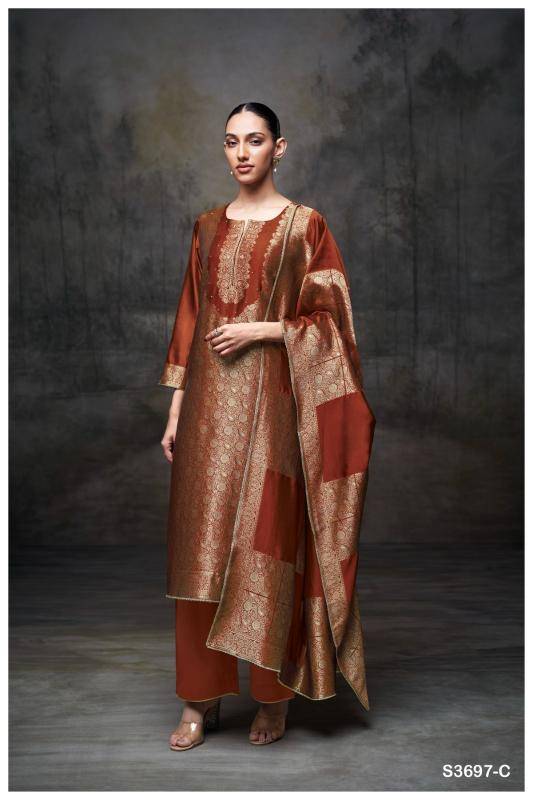 Ganga kimberly 3697 Designer dress materials in Kolkata