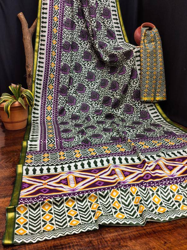 Rang sudha bagru block Surat saree wholesale supplier in Bangalore