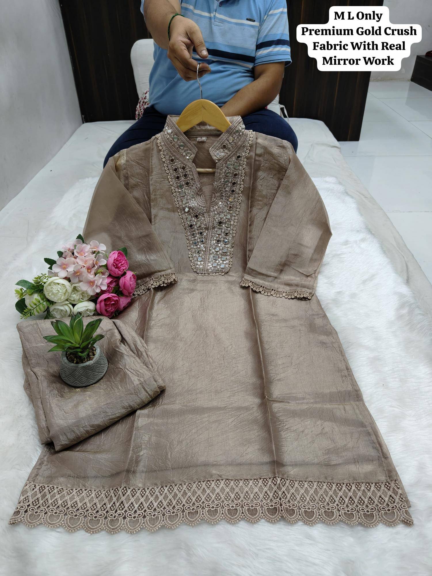 Karma party wear coord set indian kurti set for women