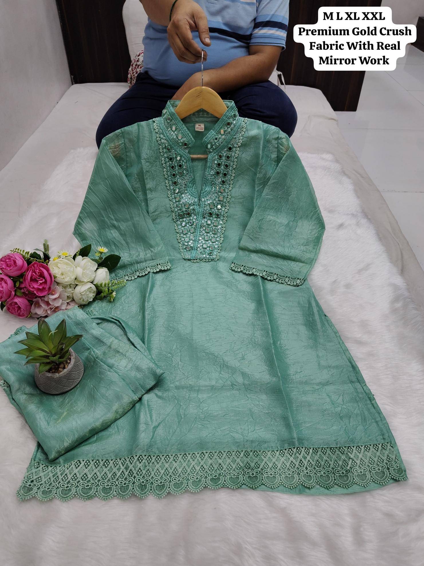 Karma party wear coord set indian kurti set for women