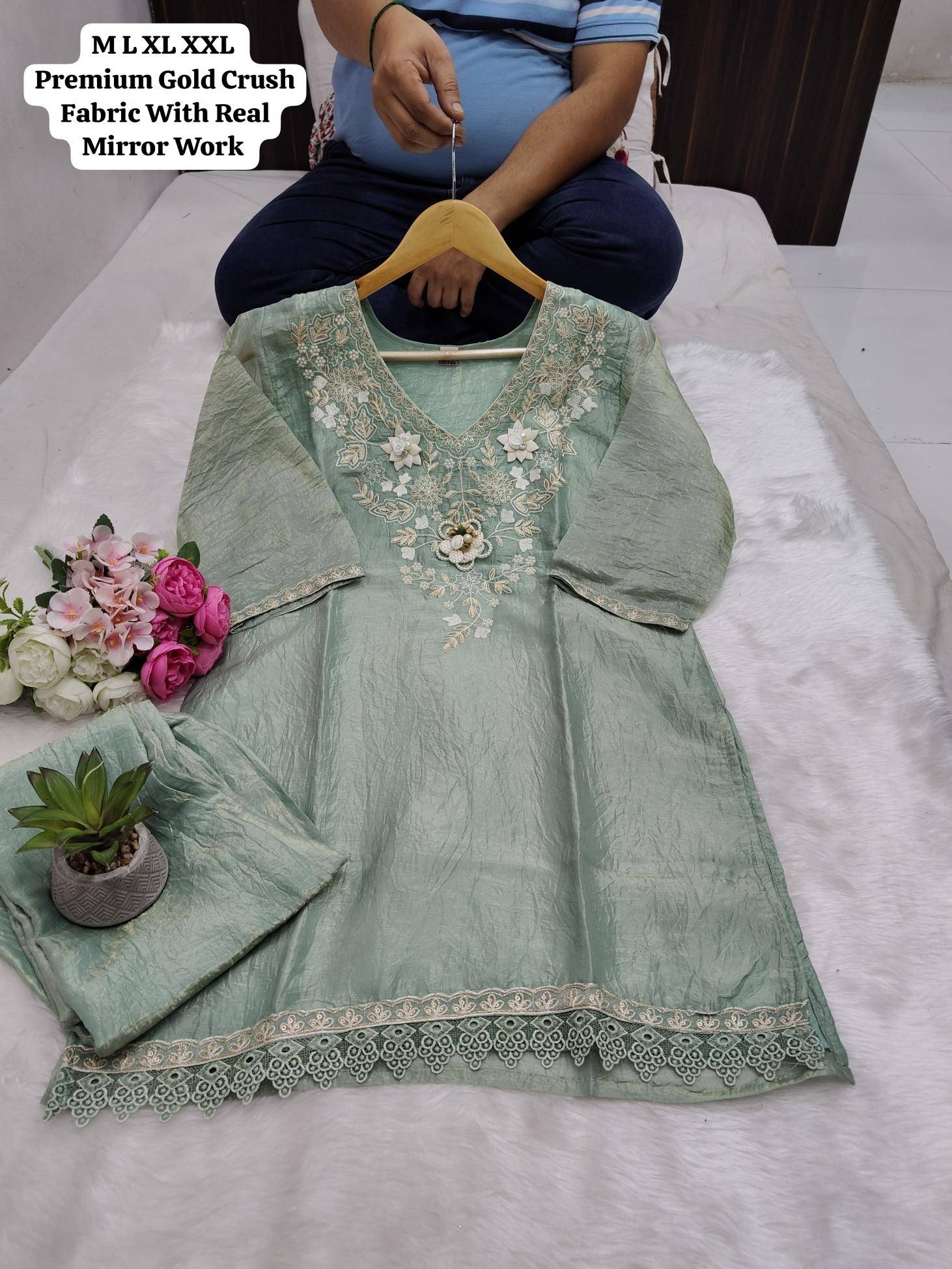 Karma party wear coord set indian kurti set for women