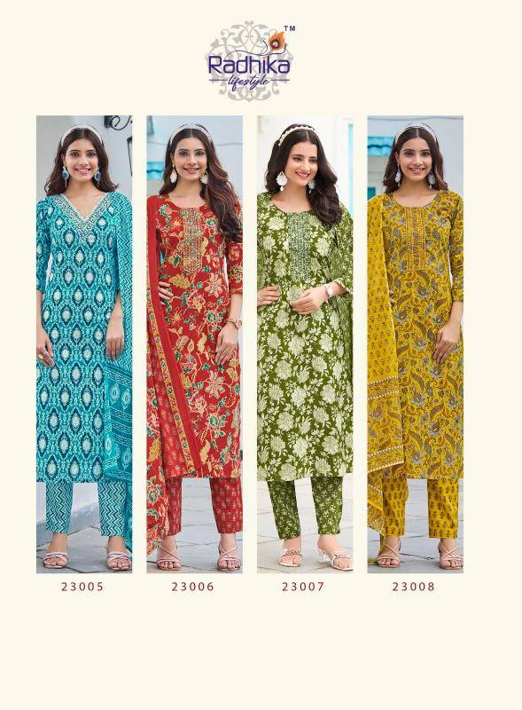 Radhika lifestyle cotton kudi vol 22 indian kurti size 42 means