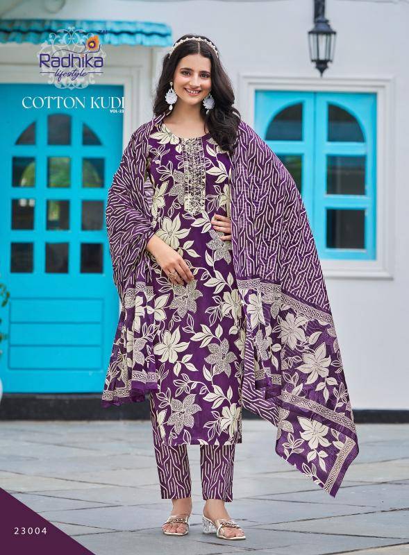 Radhika lifestyle cotton kudi vol 22 indian kurti size 42 means