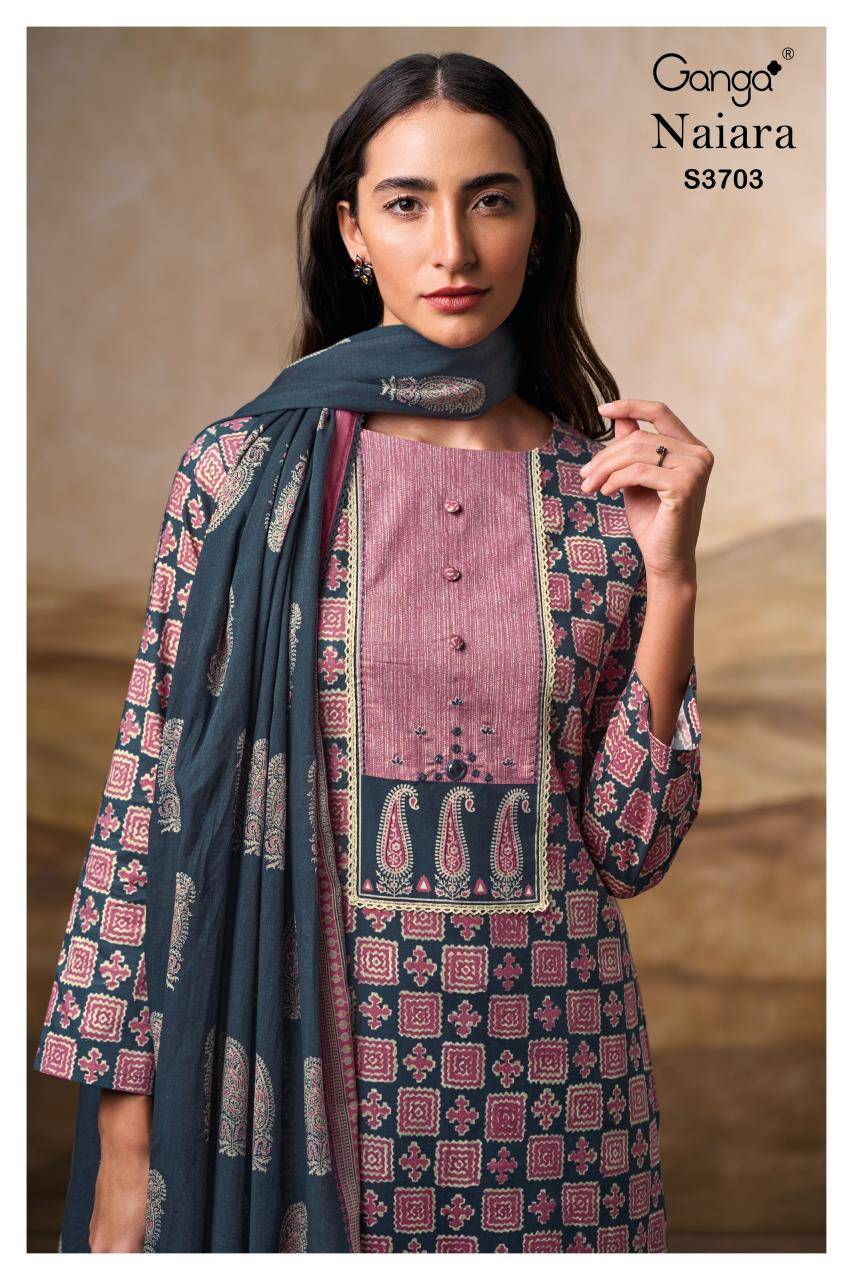 Ganga naira 3703 Dress material wholesale price in India