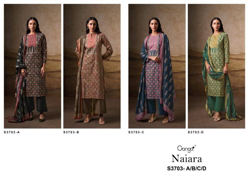 Ganga naira 3703 Dress material wholesale price in India