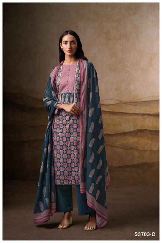 Ganga naira 3703 Dress material wholesale price in India