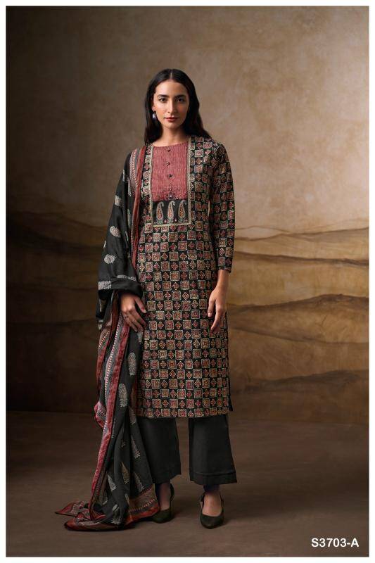 Ganga naira 3703 Dress material wholesale price in India