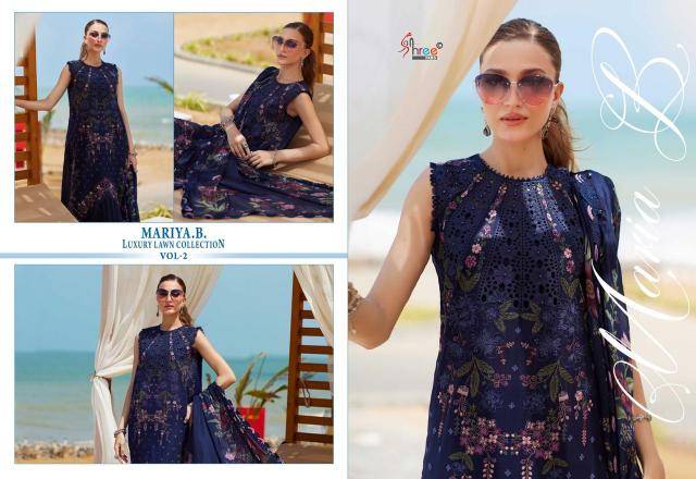 MARIYA B LUXURY LAWN COLLECTION VOL-2 Affordable dress material online