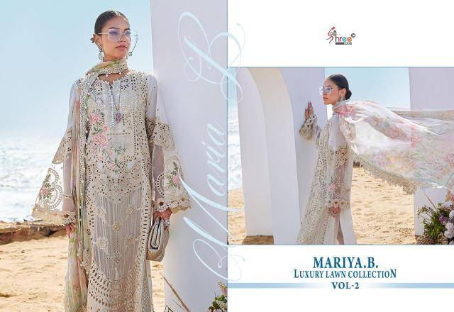 MARIYA B LUXURY LAWN COLLECTION VOL-2 Affordable dress material online