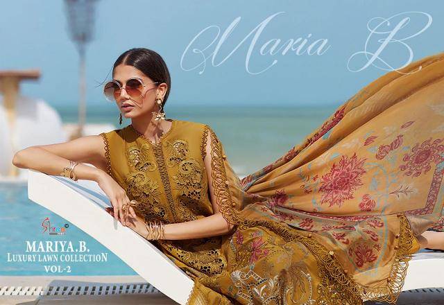 MARIYA B LUXURY LAWN COLLECTION VOL-2 Affordable dress material online