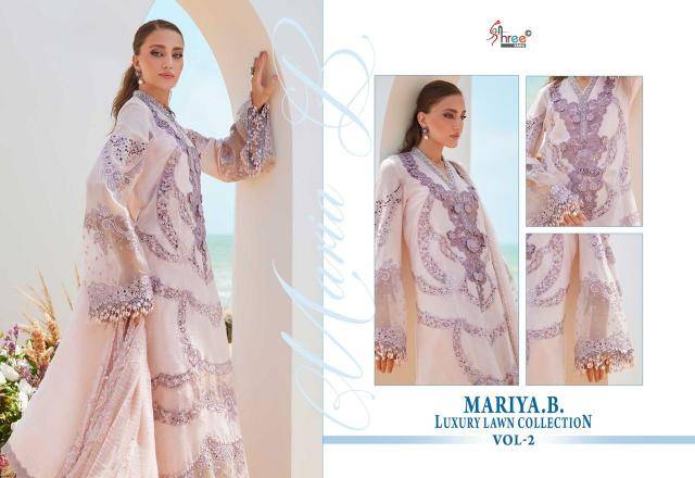MARIYA B LUXURY LAWN COLLECTION VOL-2 Affordable dress material online