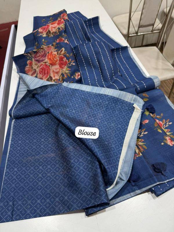 Indeed digital print Floral Wholesale saree manufacturers in India