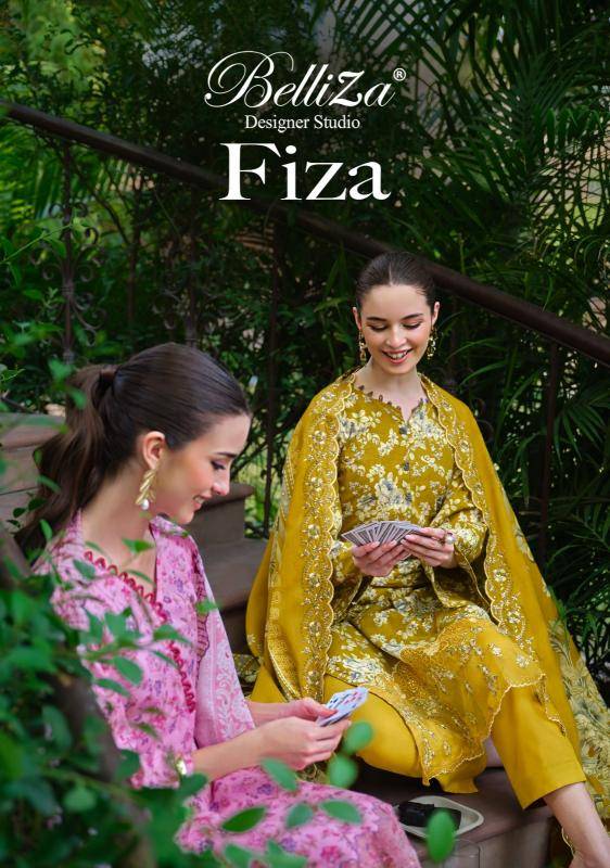 Belliza designer studio fiza Designer dress materials wholesale