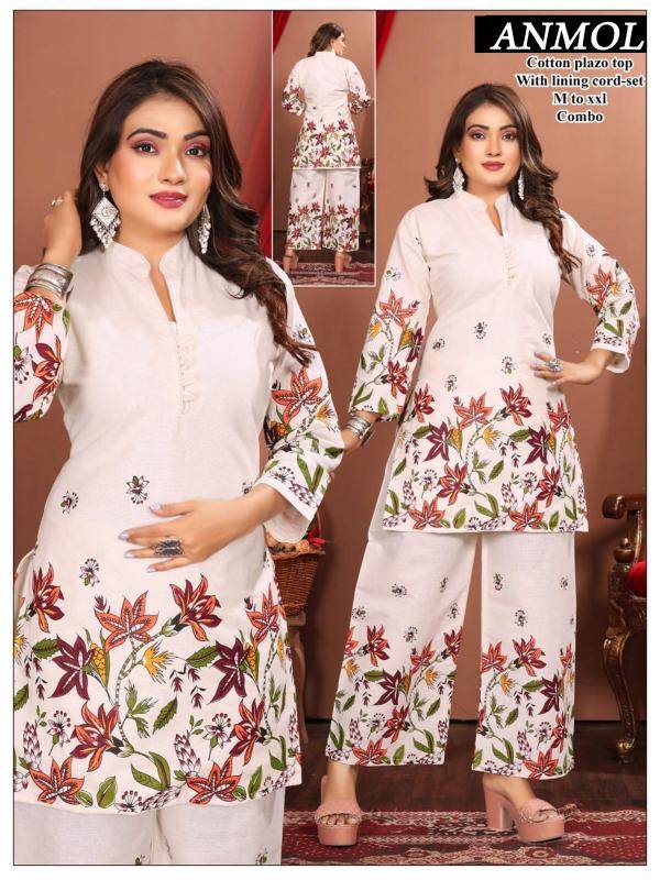 Almora pure cotton fabric with astar co-ord set south indian kurtis online