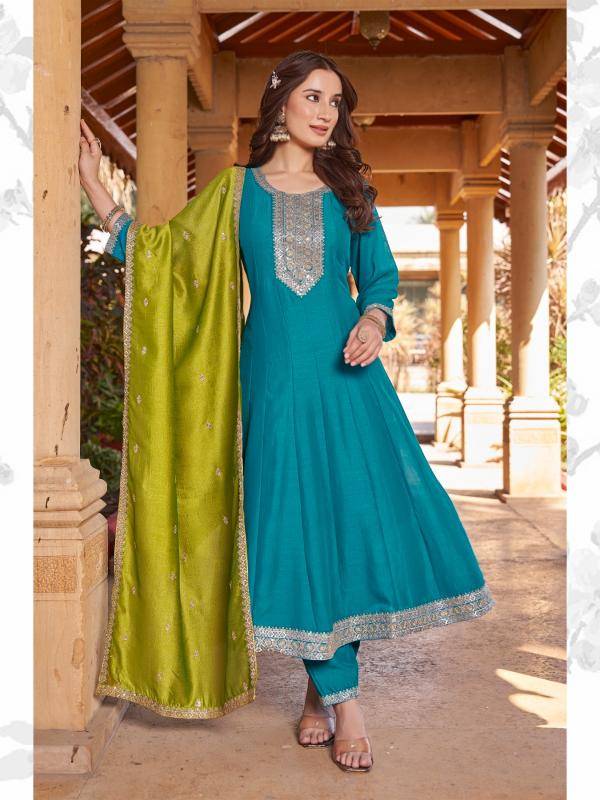 Aanchi aarohi vichitra silk 3 stylish indian kurtis