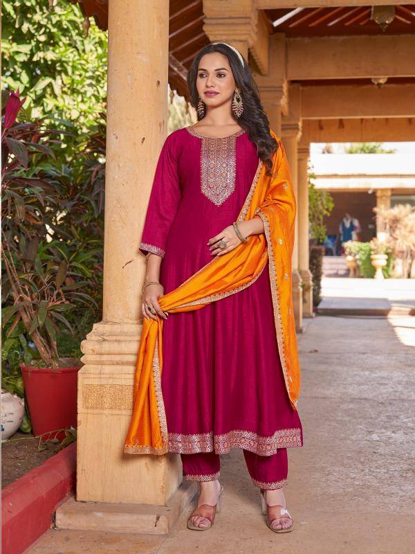 Aanchi aarohi vichitra silk 3 stylish indian kurtis