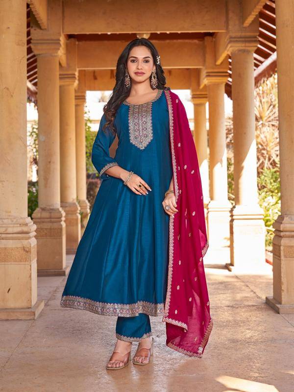 Aanchi aarohi vichitra silk 3 stylish indian kurtis