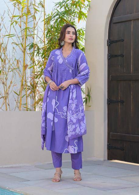 Jaipur pure cotton v neck 3 dress patterns indian kurti