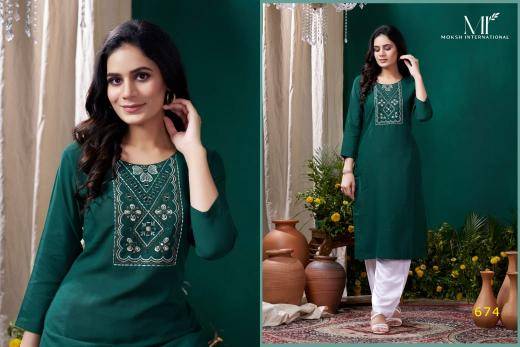 Moksh international giva vol 2 indian embroidered kurti