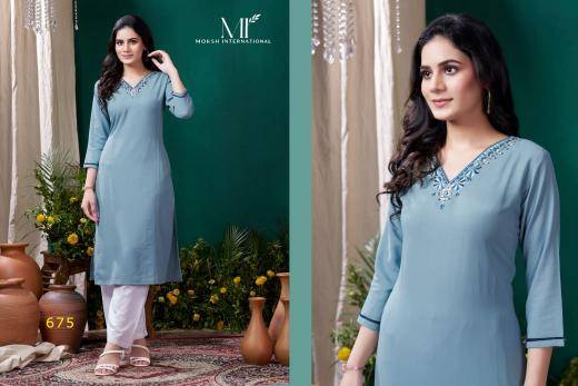Moksh international giva vol 2 indian embroidered kurti