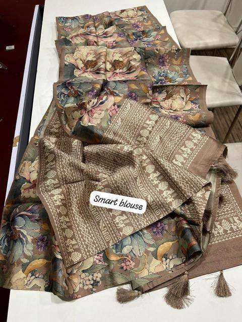 Kalamkari digital print floral india Saree wholesale online shopping