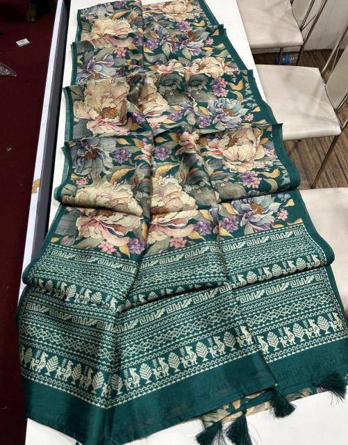 Kalamkari digital print floral india Saree wholesale online shopping