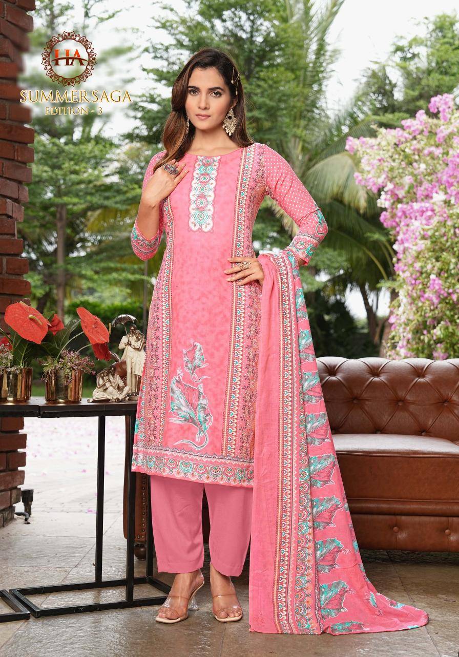 Alok suit summer saga 3 Wholesale dress material low price