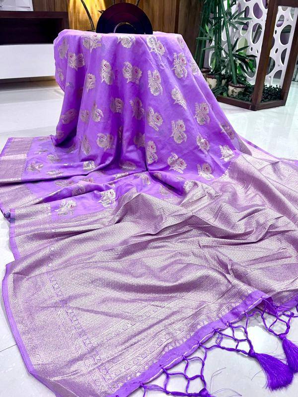 Pure soft khadi crepe silk with antique pallu Wholesale saree dealers in Mumbai