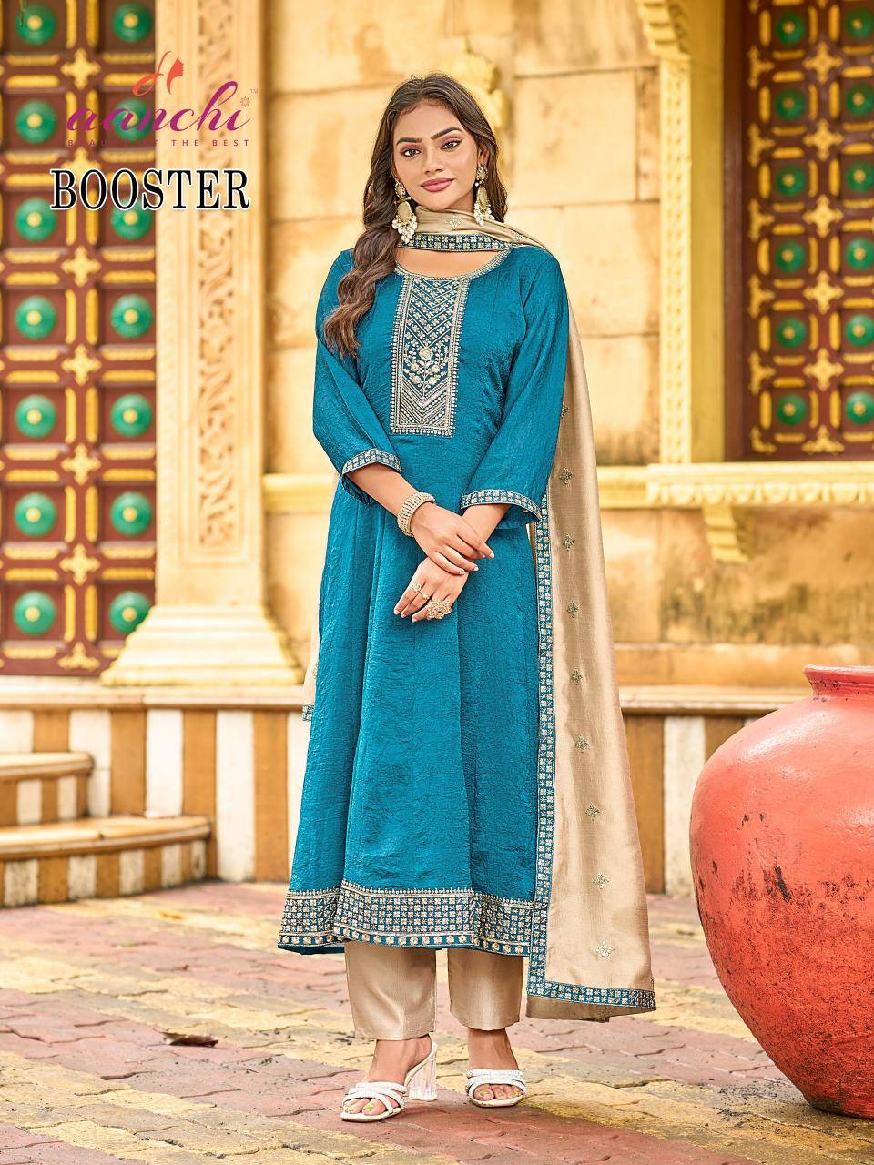Aanchi booster indian kurti neck design