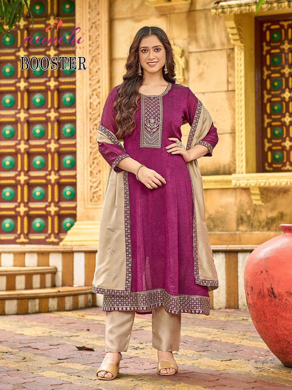 Aanchi booster indian kurti neck design