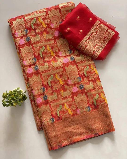 luxurious kora organza silk Wholesale sarees in Delhi