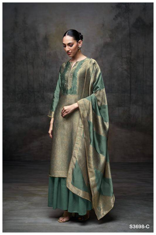 Ganga laurene 3698 Wholesale dress materials for boutiques