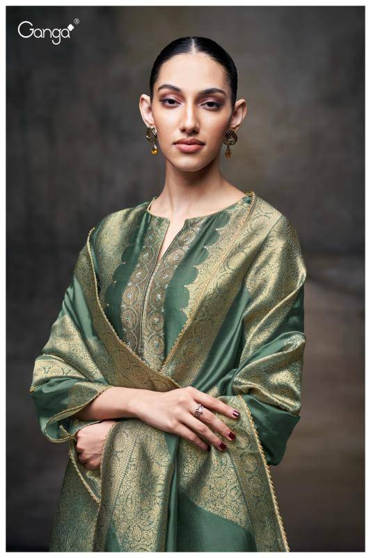 Ganga laurene 3698 Wholesale dress materials for boutiques