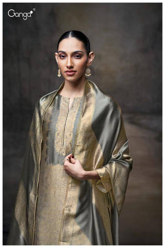 Ganga laurene 3698 Wholesale dress materials for boutiques