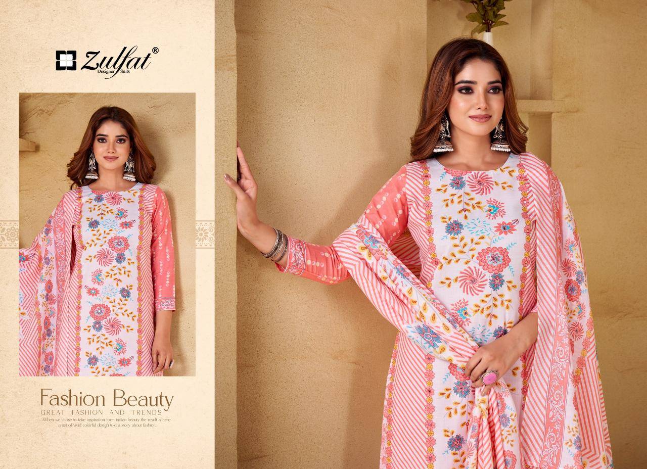 Zulfat designer suits summer shine vol 3 Bulk dress materials in Mumbai
