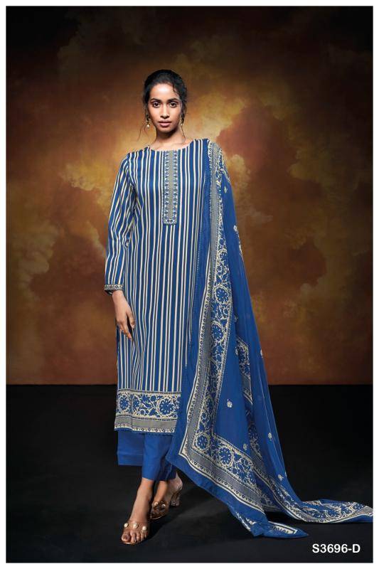 Ganga nilofer 3696 Wholesale dress material manufacturers