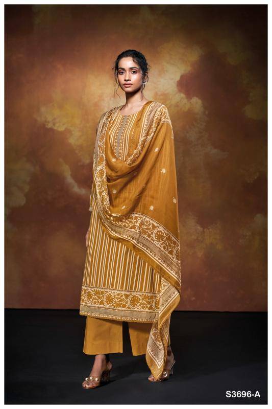 Ganga nilofer 3696 Wholesale dress material manufacturers