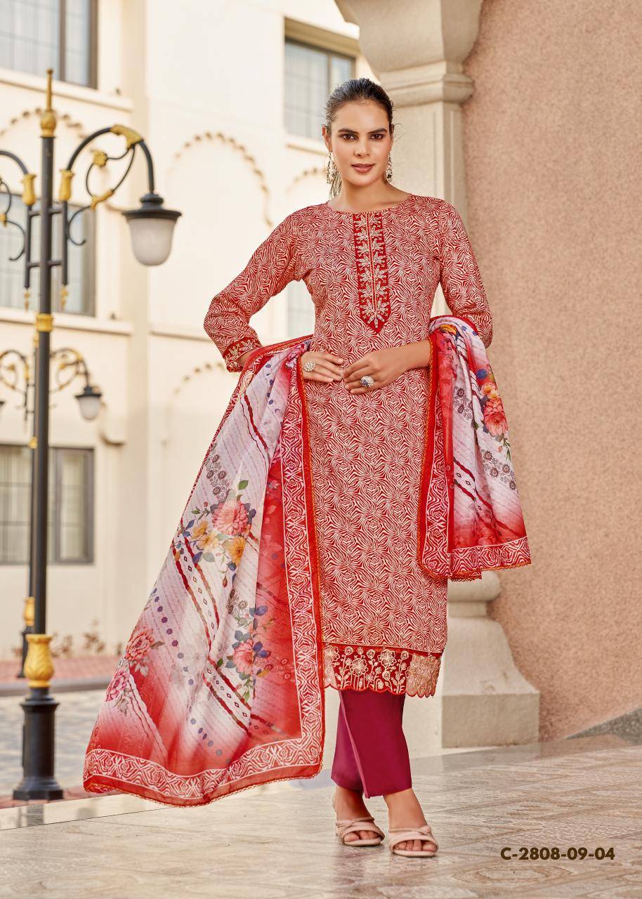 Alok suit super girl 3 Dress material wholesale suppliers