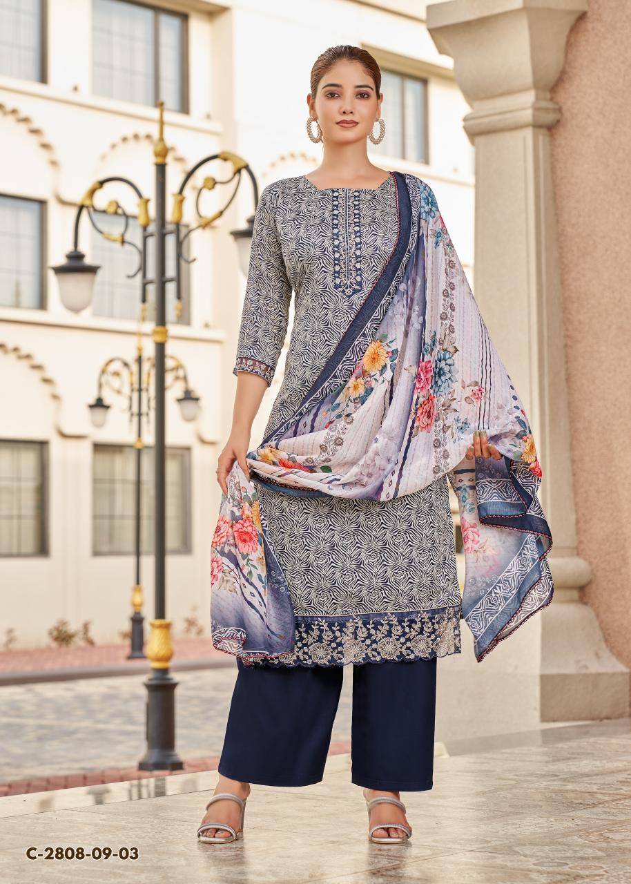 Alok suit super girl 3 Dress material wholesale suppliers