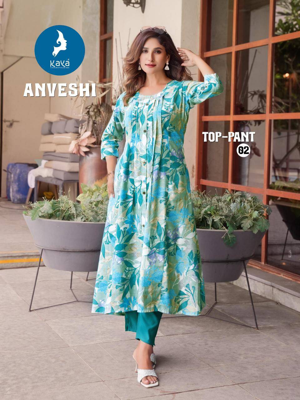 Kaya kurti anveshi indian long kurti with skirt