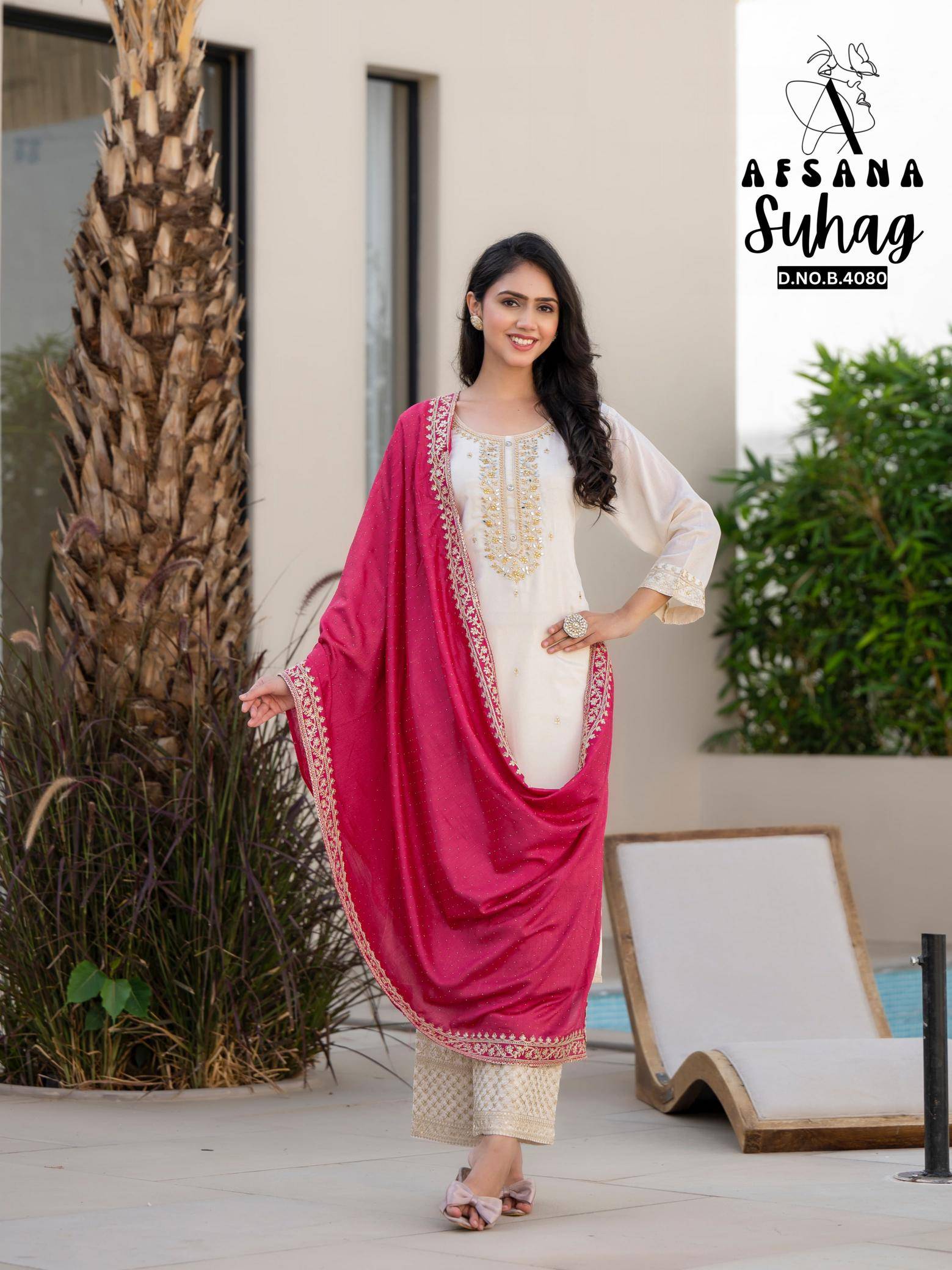 Afsana suhag colours edition indian long kurtis