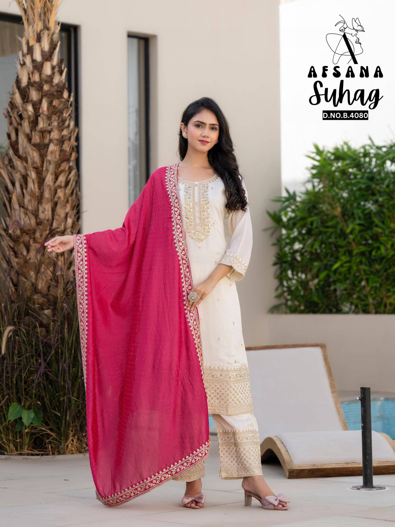 Afsana suhag colours edition indian long kurtis