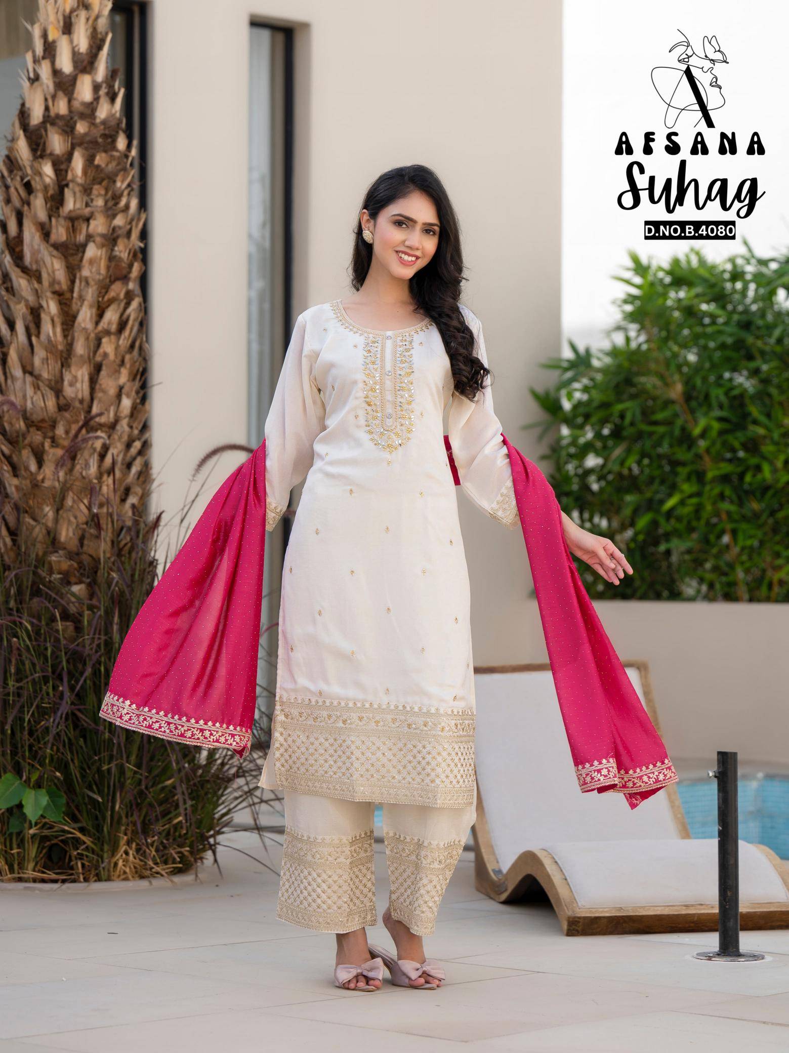 Afsana suhag colours edition indian long kurtis