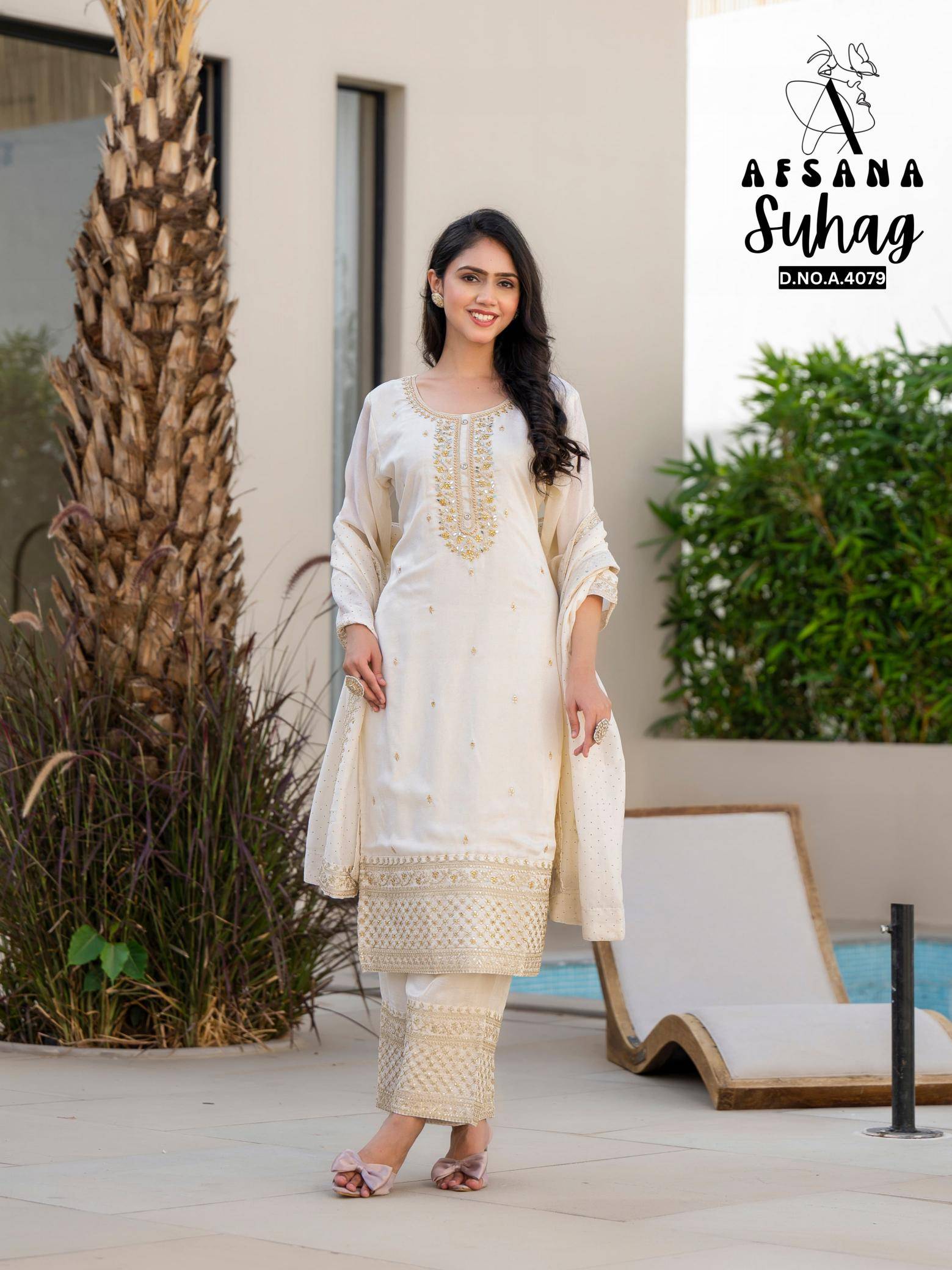 Afsana suhag colours edition indian long kurtis