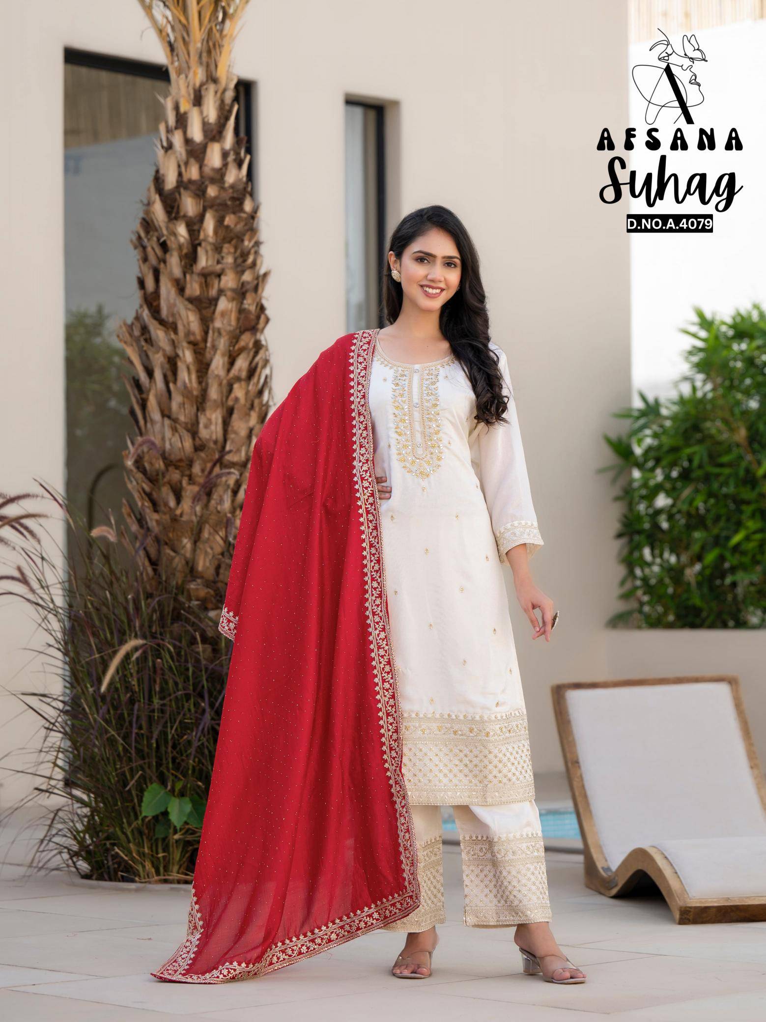 Afsana suhag colours edition indian long kurtis